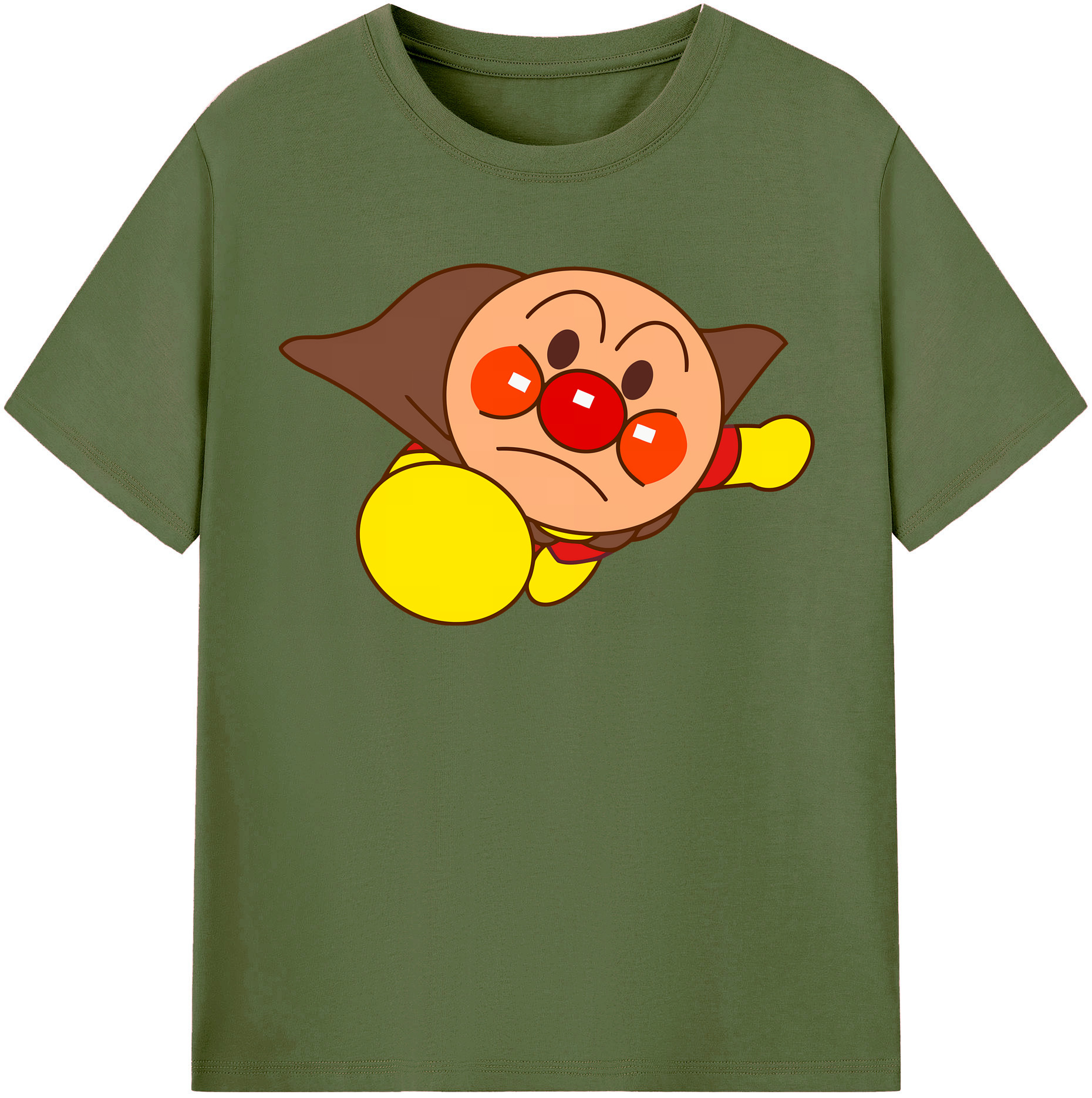 （画像用） アンパンマン Anpanman 綿100％半袖Tシャツ（フロントプリント）